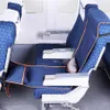 Regulowany wysokość hamak podnóżka z nadmuchiwaną osłoną siedzącą poduszki dla samolotów Pociągi autobusy 190x40cm Y200327330C