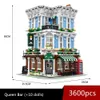 Action Toy Figures 89110 Creative Expert MOC Queen Music Bar Street View Bricktoria Modular House Model Building Blocks Bricks Toys Downtown Diner 230721