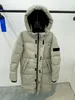 G Gussie Guuui Beste Quality Style Guxci beroemde Designer Luxe Dames Lang Down Jacket Cobranding Canada North Winter Hooded Coat Jackets Outdoor Men Clothing Winding