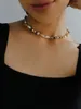 Choker Timeless Wonder Baroque Pearl Conch Stone koraliki Naszyjki dla kobiet projektantki biżuterii GOT TOP RUNWAY BOHEMIAN TRENDY RATE 4535