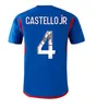 23 24 24 MAILLOT de Foot Lacazette Soccer Jerseys Home Caqueret ol aouar koszulki piłkarskie Dembele 2023 2024 Cherki Barcola Man Kids Lyon Tops Fan Wersja gracza