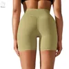 Shorts pour femmes Shorts de yoga taille haute en nylon Shorts de sport serrés élastiques pour femmesGym Exercice Short Leggings Cyclisme Run Short à séchage rapide 230721