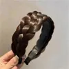 Breite Twist Perücke Stirnbänder Für Frauen Breite Fishbone Zöpfe Haarbänder Handgemachte Kopf Hoop Haar Styling Kopfbedeckungen Zubehör Geschenk GC2219