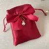 Jewelry Bag Wholesale New Satin Transparent Jewelry Bag Drawstring Pull String Jewelry Storage Bag