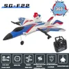 Самолетная самолетная плоскость RC F22 ТУНТЫ 2 4G Радиоконтроль Glider Remote 3D самолета EPP Foam Boys Toys для детей 230721