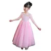 Robe de princesse à la mode pour filles, style d'été, jupe de mariage pour enfants, costumes de spectacle pour enfants longs 2803302j