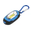 Novo portátil Mini Chaveiro Bolso Lanterna 3 Modos COB Luz LED Lanterna Lâmpada Multicolor Mini Lanterna com Bateria de Botão