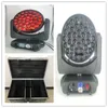 2pcs مع Flightcase 37 × 15W RGBW 4in1 التحكم في الرأس تحكم LED Zoom Wash 4-in-1 RGBW LEDS Moving Head مع ضوء التكبير