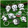 Schlüsselanhänger, Lanyards, personalisierbar, Panda-Cartoon-Schlüsselanhänger, Anhänger, Souvenir, Geschenk, Schlüsselanhänger, Schlüsselanhänger, Drop-Lieferung, Mode-Accessoires, Dhou9