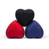 Jewelry Pouches Luxury Heart Shaped LED Light Wedding Ring/Necklace Box Gift High Quality Diamond Face Soft Plush