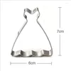 Baking Moulds 1pcs Patisserie Reposteria Wedding Dress Suit Ring Heart Cookie Cutters Fondant Cake Decor Tools Cupcake Toppers Biscuit Mould