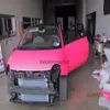 Filme de embrulho de carro de vinil fosco rosa com liberação de ar Folha de embrulho de carro rosa vermelho Adesivo de carro Tamanho da capa 1 52x30m Rolo 4 98x98ft240D