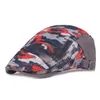 Berets Men Women Camouflage Duckbill Beret Cap Hollow Breatable Mesh Gatsby cabbie sboy sboy driving Hunting Flat Flat