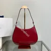 Prad Cleo sac sous les bras sac fourre-tout design classique dame sacs à bandoulière en cuir lisse sac à main de luxe en peau de vache triangle logo mode travail sac à main artisanat portefeuille