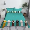 Sängkläder sätter Pet Dog Bed Sheet Set Digital Printing German Shepherd Animal Dogs Polyester Flat with Pudowcase 230721