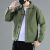 Hommes Vestes Coton Denim Veste Printemps Et Automne Version Coréenne Lâche Marque De Mode Polyvalent Cargo Grande Taille Blanc