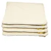 100pcs / lot 7x10inches trousse de maquillage en toile de coton naturel vierge avec des ébauches de doublure de couleur assortie sac cosmétique pour le stock d'impression de bricolage dh236o