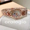 Orologio da donna Movimento al quarzo importato Vetro minerale Specchio Diamond Fashion Orologio squisito324i