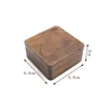 Jewelry Pouches Black Walnut Window Box Fashion Pendant Necklace Small Gift Packaging Storage