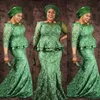 Плюс размеры зеленые кружевные платья выпускной