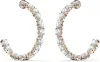 Designerswarovski Tennis Deluxe Jewelry Collection Rhodium Rose Gold Tone Finish Clear Crystals