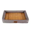 Kennels Summer Dog Cat Cushion Pet Mats Soft Puppy Sleep Bed Kennel Cool Bamboo Mat Blanket Matress For Small Medium Large Dogs