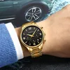 Crrju Nowy wielofunkcyjny sześciopinowy chronograf zegarek dla żołnierzy armii stali nierdzewnej Watch Watch Male Quartz Clock242m