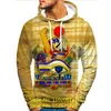 Herrtröjor mode hösten egyptisk kultur 3d tryckt herr tröja unisex pullover casual jacka