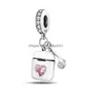 Lega Pandora Originale S925 Sterling Sier Farfalle E Fiori Charm String Adatto Per Bracciale Fai Da Te Accessori Moda Gioielli Dhpq2