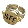 Anillos de boda de moda Bff anillo para adolescente lindo Anime estética pareja apertura mujer hombre joyería amigo cercano regalo de fiesta de cumpleaños 230721