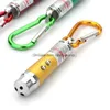 Laserlampor av hög kvalitet mini pekare penna aluminiumlegering fackla med karabiner ring nyckelringar mini ficklampor röd laserpunkt penna