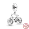 New 925 Silver Airplane Bike Coconut Tree 30 40th Anniversary Dangle Charm Beads Fit Original Pandora Bracelet Women DIY Jewelry251a