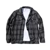 Men's Jackets Plaid Jacket Button Up Casual Spring Autumn Winter Work Coat Outerwear Lapel For Mans Pockets Outdoor Sport Men Tops