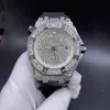 Zegarek Diamonds Mens Automatyczne zegarki mechaniczne 40 mm ze stalową 904L Sapphire Sapphire Sapphire Sapphire Black Guma Watch Pass