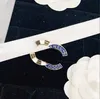 Luxury Women Designer Brand Letter Brooches 18K Gold Plated Inlay Crystal Rhinestone Jewelry Brooch Charm Pearl Pin Marry Wedding Party Gift Accessorie