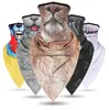 Triangle Glace Soie Refroidissement Magique Foulards Anti UV Demi Visage Masque Mode Animal Tête Moto Vélo Vélo Turban Cache-Cou Airsoft Hommes Femmes Wraps bandana