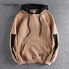 Men's Hoodies Long Sleeve Harajuku Sweatshirt Men Stand Pockets Top Pullovers Sexy Clothing 2023 Autumn Casual Hooded Streetwear