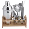 Professionell bartender set 12st 550 ml cocktail shaker set hand shaker dricka fancy kanna vin mixer party bar set brygg kit189n