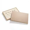 Jewelry Pouches Stackable Bamboo Velvet Display Tray Grid Bangle Neckalce Organizer Jewellery Ring Store Storage Exhibit