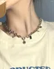 Chaînes Collier en acier au titane Chaîne de clavicule de conception détachable Twist pour femmes