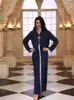 Etniska kläder Eid Mubarak Ramadan Abaya Dubai Turkiet Islam Hijab Muslim Fashion Long Dress Kaftan Robe Longue Femme Dresses for Women Caftan 230721