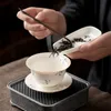 ティーウェアセット165ml手塗り蝶ruchid aer ceramic gaiwan forcelain tea lid set maker master cup mug kung fuセレモニー230721