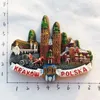 Imãs de geladeira Polônia Castelo de Wavel KRAKOW Wroclaw Lembranças turísticas Adesivo magnético Decoração para casa Polska Ideia de presentes 230721