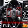 Stylizacja samochodu srebrna Mercedes Benz C klasa W205 Paddle kierownicy C180 C200 C260 C300278Q