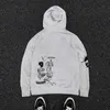 Men's Hoodies Sweatshirts 2023 Studio Cartoon Graffiti American Retro College Style Heavy Hooded Sweater Men and Women Couple Wear Hip Hop Street Clothing 230721