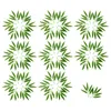 Fleurs décoratives 50pcs Mini Plantes Simulation Réaliste Verdure Feuilles Po Prop Table Centre De Table Pour La Fête D'anniversaire De Mariage