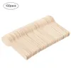 Coussin 100/200 pcs mini cuillère à crème glacée en bois jetable en bois scoop western western widding party vaisselle accessoires de cuisine