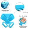 Body Brush Scrub Silicone Body Exfoliating Sponge Brush Badrum Dusch Back Brush Bath Scrub Clean Tool Stain Borttagning Bad Belt