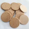 Artisanat 100pcs tranches de bois naturel de 1,96 pouces Crafts en bois naturel tranches en bois bricolage pour les numéros de table de fête d'anniversaire peinture de mariage