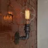 Vägglampa loft vintage nostalgisk industriell lyster vattenrör edison sconce resturant el trair hem modern belysning fixtur